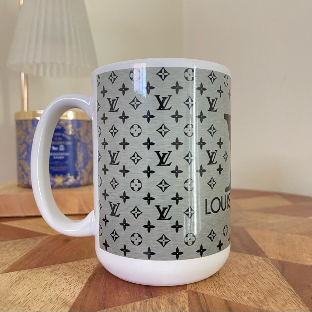NEW Luxury Fashion handbag inspired Ceramic Mug 15oz. NWT Hand Crafted - Picture 3 of 3